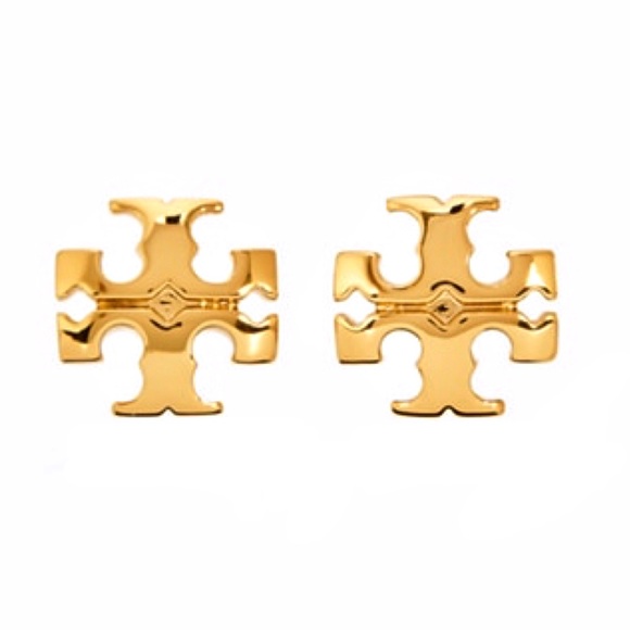 Tory Burch Jewelry - TORY BURCH • Gold Small Kira Logo Earrings